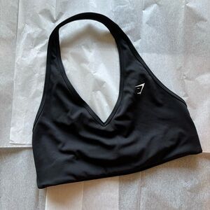 GYMSHARK Reversible Halter Sports Bra Black Medium